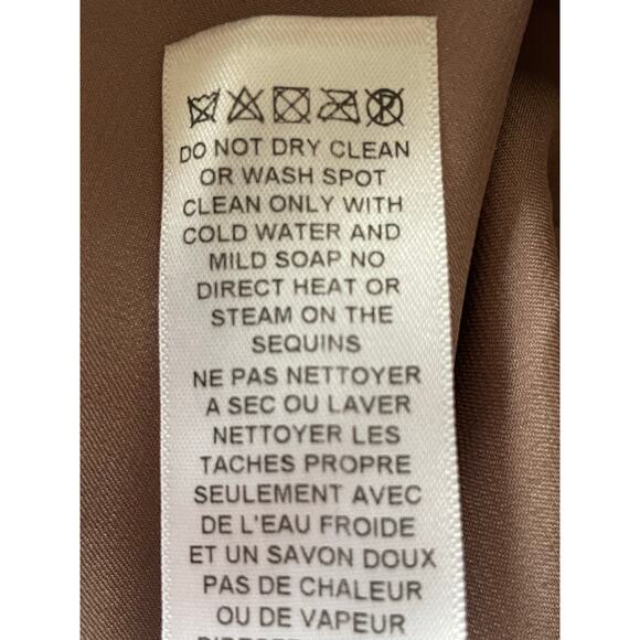 Adrianna Papell Lace & Sequined Sleeveless Sheath Dress Sz 14 Cocktail Prom Glam - Picture 9 of 9